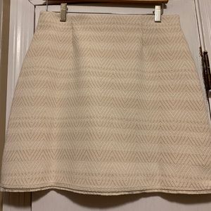 NWT Loft Tan Chevron Skirt